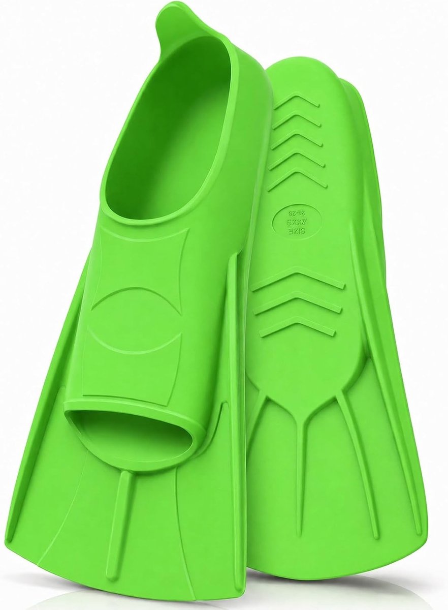 Korte Zwemvinnen van Silicoon voor Snorkelen en Duiken - Unisex Training Fins voor Volwassenen en Kinderen in Open Water