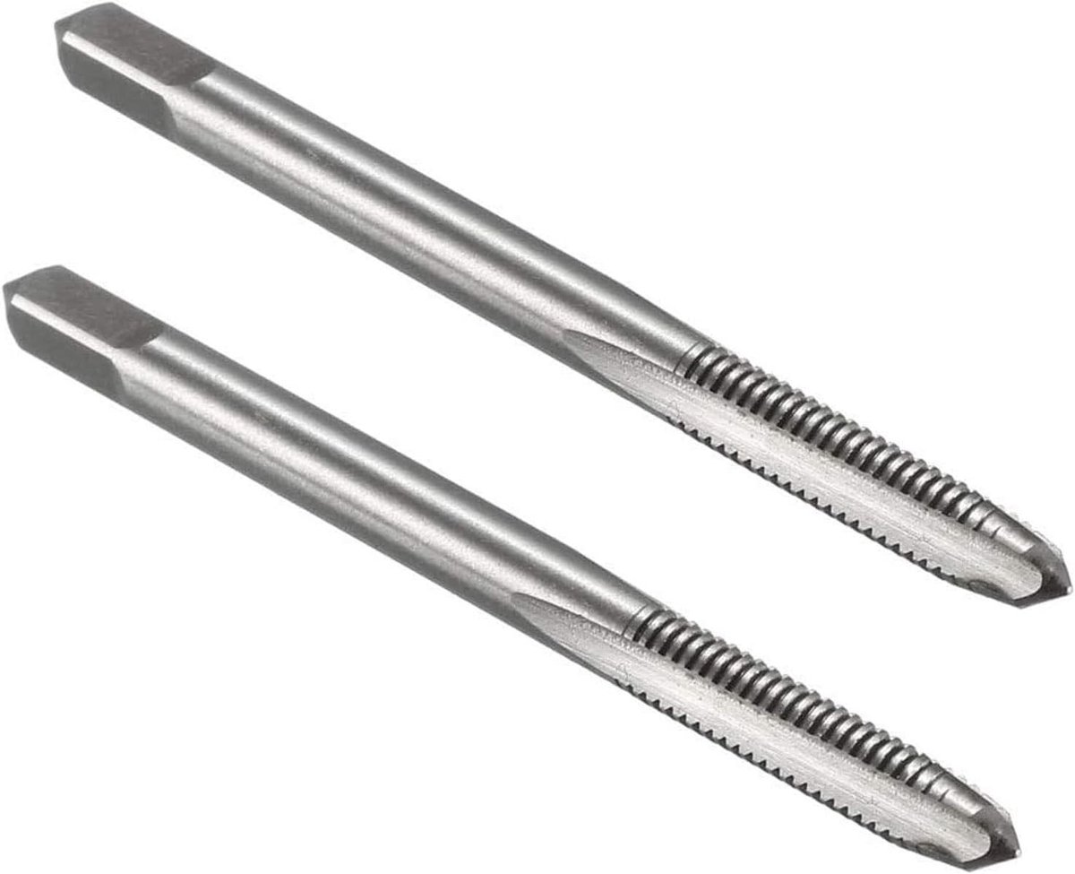 Metrische Tap voor Boren, Tappen en Snijden op Zachte Metaalplaten - HSS Linksdraaiend - M4 x 0,7 mm - 2 Stuks - Ideaal voor Doe-Het-Zelf en Machinist Werkzaamheden