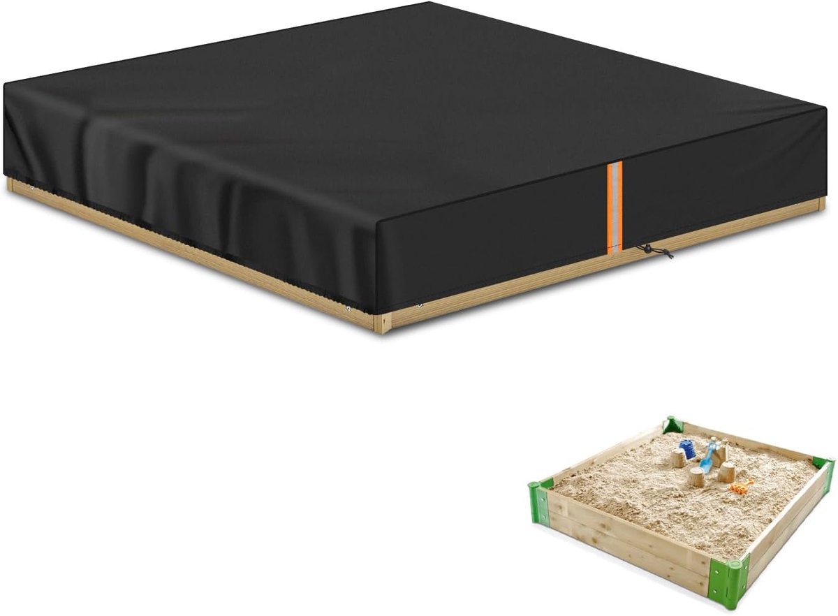 Thijox - Zandbakhoes Waterdicht Oxfordstof 125x125 cm - Anti-UV, Stofdicht, Winddicht - Ideaal voor Zandbakken en Kinderbadjes in de Tuin