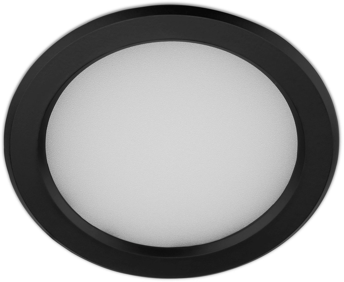 Domus Line LED In-/opbouwverlichting STELLA (Inbouw-Ø 68 mm , 12V, 2.5W, warmwit 2700 K, Micro12, zwart) van SOTECH
