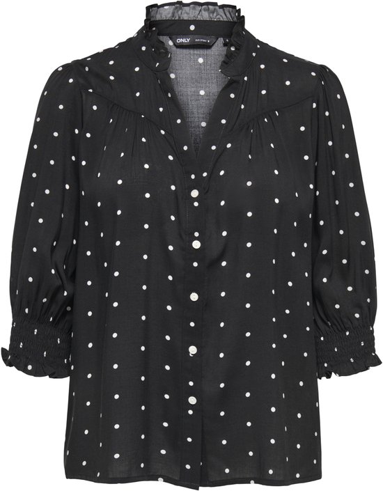 Only Blouse Onlraya 3/4 Shirt Wvn Noos 15332997 Black/cd Dots Dames Maat - S