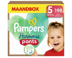 Pampers Harmonie Pants Maxi Pack Maat 5 – 198 Luierbroekjes – 12 tot 17 kg