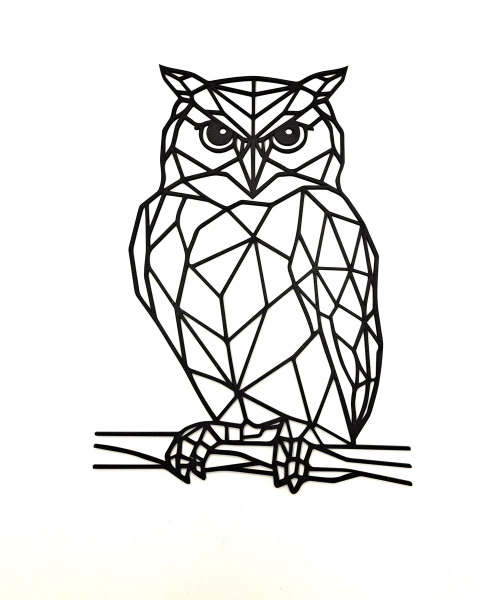 Beckers Products - Geometrische Dieren Uil - 30 cm