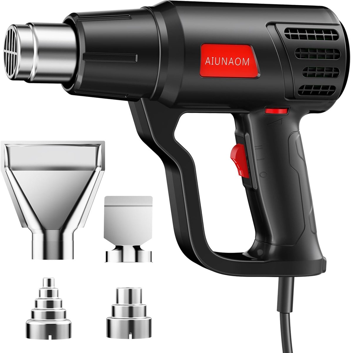 Thijox - Professioneel Heteluchtpistool 2000W met Traploze Temperatuurregeling 50-650°C voor Lakverwijdering, Verwarming en Droogprocessen
