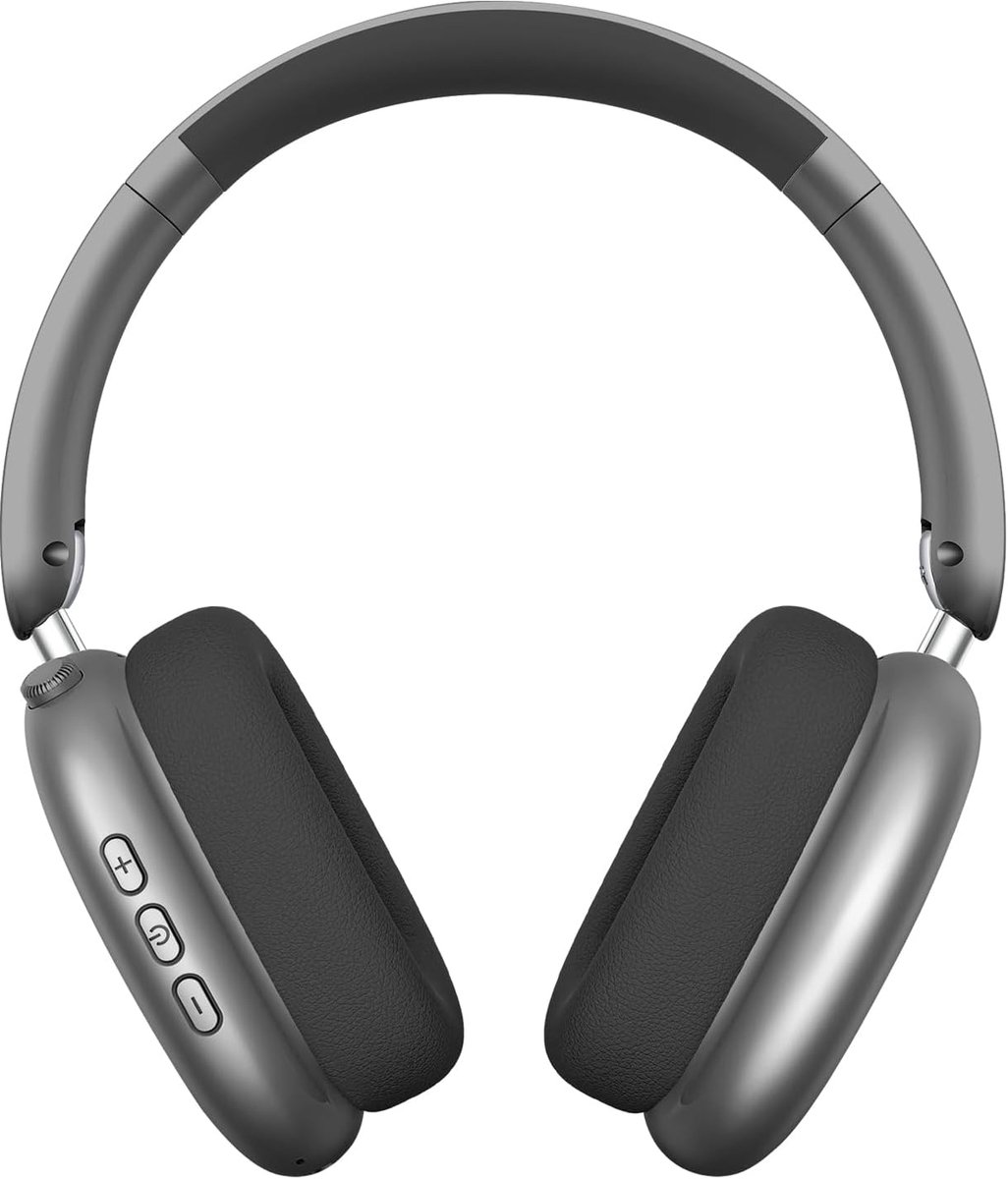 SnelShoppen - Draadloze Noise Cancelling Over-Ear Koptelefoon met Bluetooth 5.3, Hi-Res Geluid, 48 Uur Accuduur, Vouwbaar, Microfoon voor iOS/Android