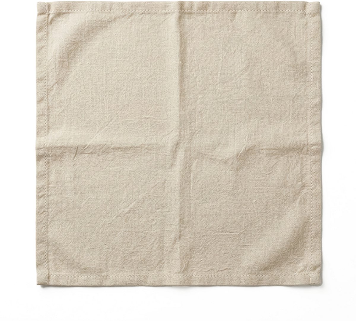 Servetten Katoen/Linnen - Set Van 4 - Beige — cadeau in Wonen & Interieur - foto 6