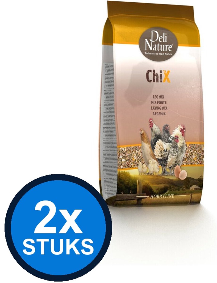 2x Deli Nature - ChiX leg mix 4kg - Kippenvoer - 4 kg