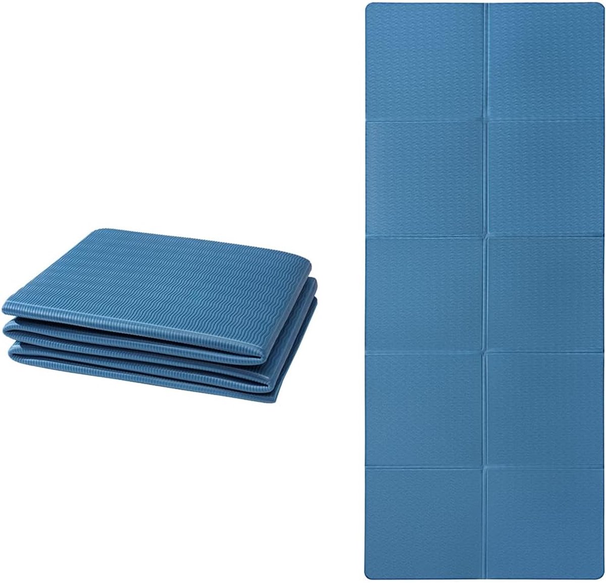 SnelShoppen - Opvouwbare Yogamat 183x61x0.6 cm - Antislip Fitnessmat - Draagbare Gymnastiekmat voor Pilates en Sport - Lichtgewicht Reisyogamat van TP