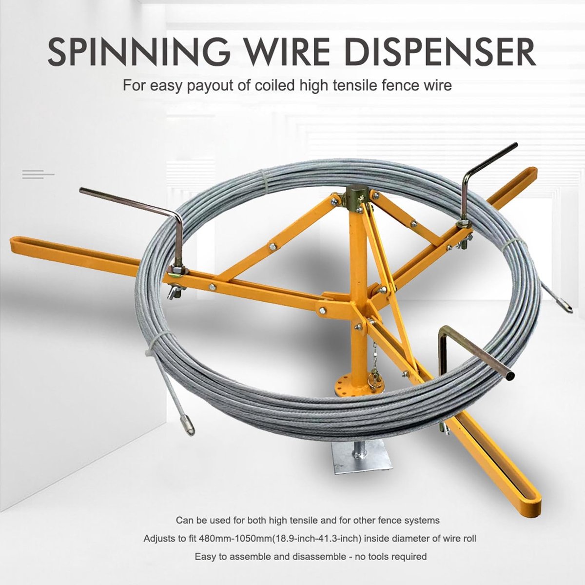 Dailygoods - Verstelbare Heavy Duty Fence Wire Dispenser