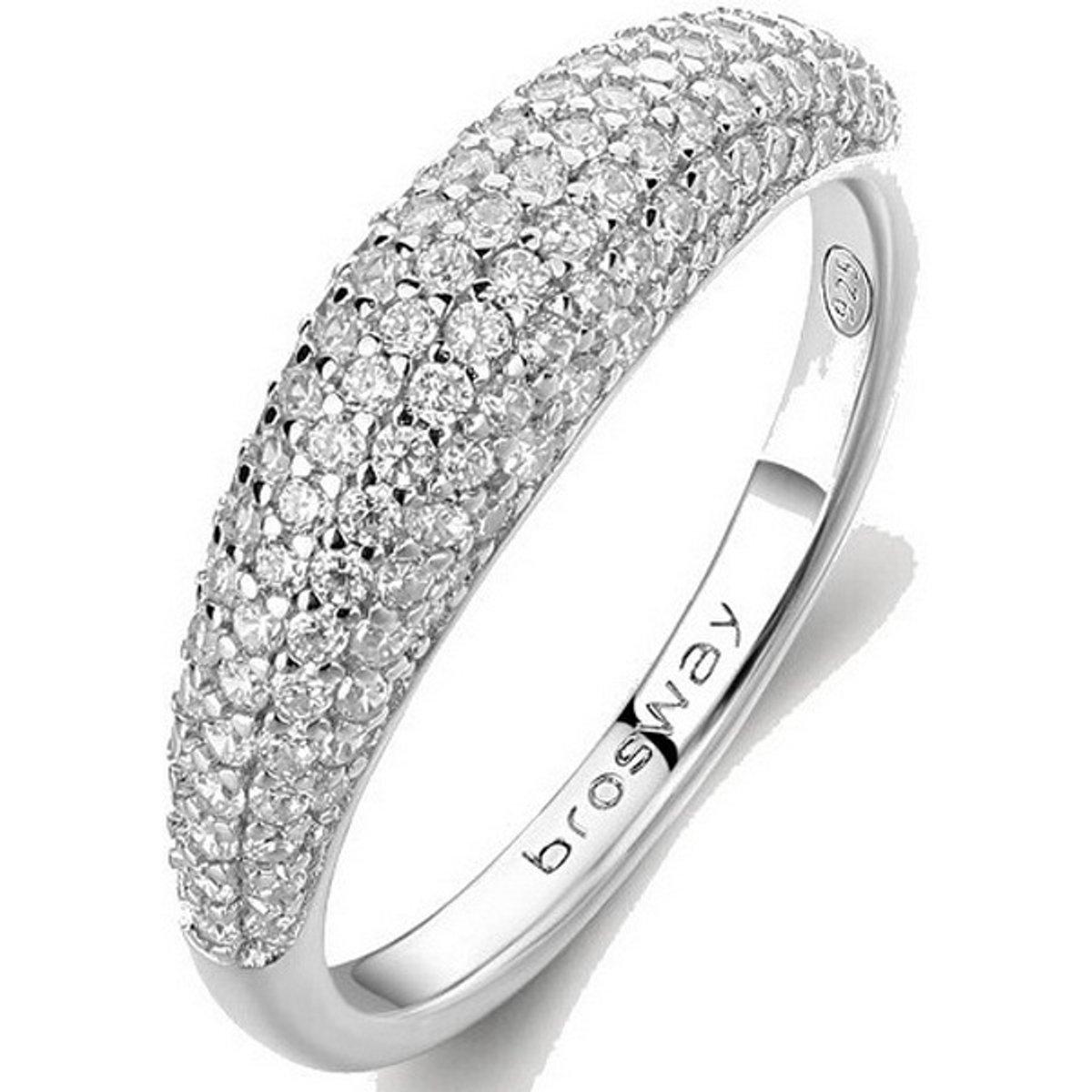 BROSWAY FANCY FIW130 - 52 MM - ZILVEREN RING MET ZIRKONIA'S 1 STUK