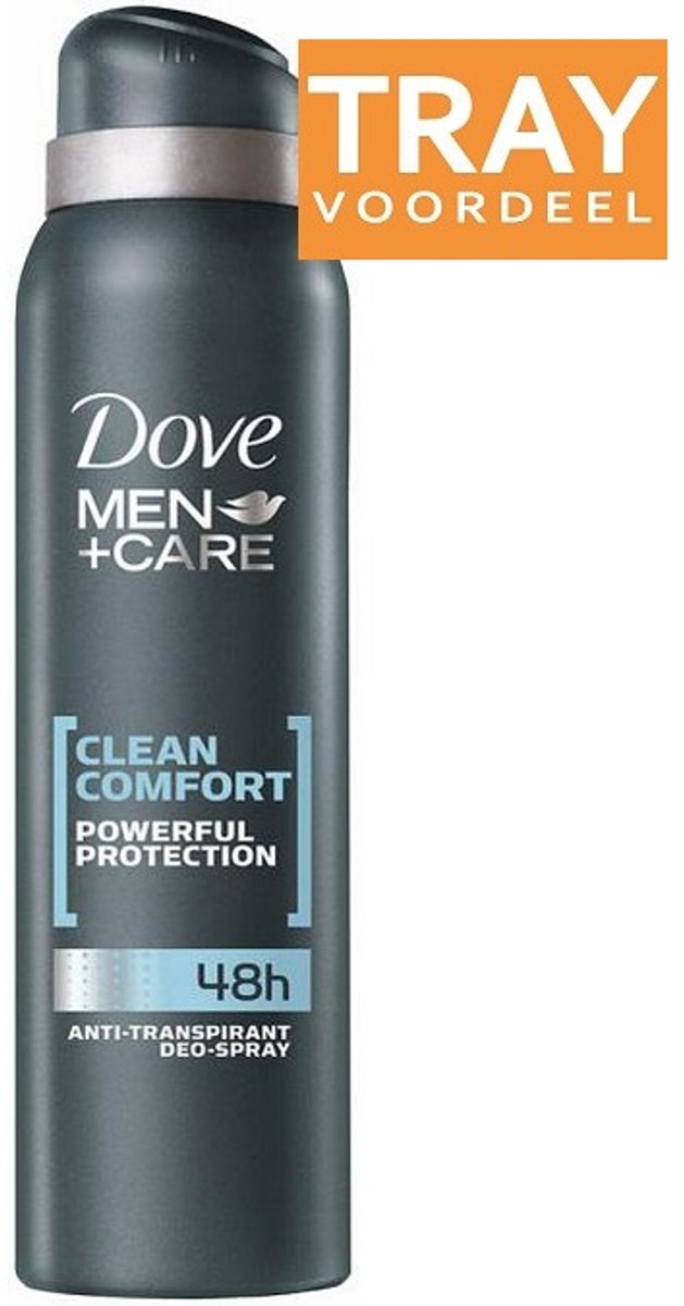 DOVE MEN+CARE CLEAN COMFORT DEO SPRAY 6 X 150 ML
