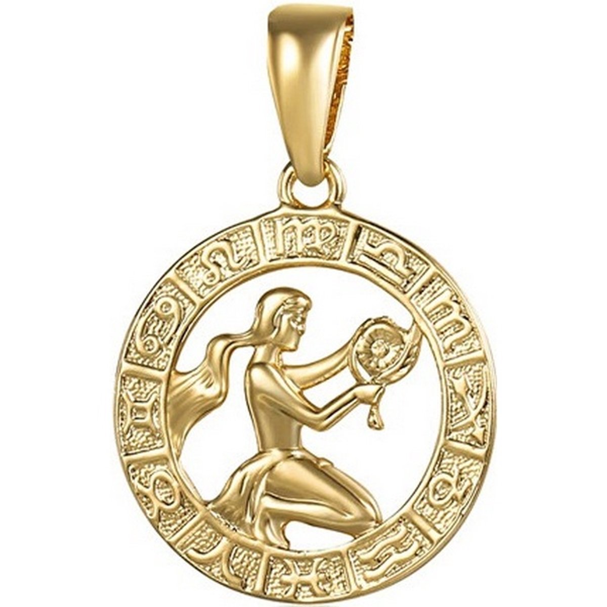 JVD SVLP0713XH2GOPA GOLD-PLATED STERRENBEELD MAAGD BEDEL 1 STUK