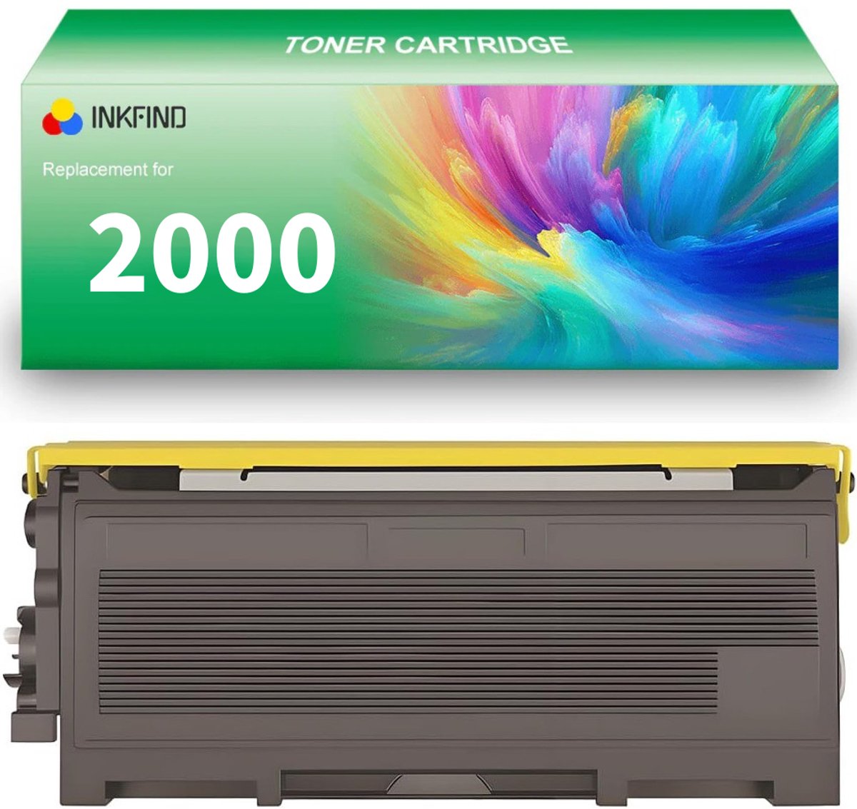 INKFIND TN-2000 tonercartridge compatibel met Brother 2000 TN2000 TN-2000 - 1-pack Zwart