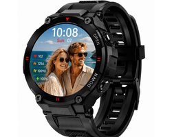 Smartwatch Heren & Dames 45mm – Bluetooth Bellen – Compatibel met Samsung & iPhone – IP67 Waterdicht Sporthorloge – Hartslagmeter, Incl. Extra Band