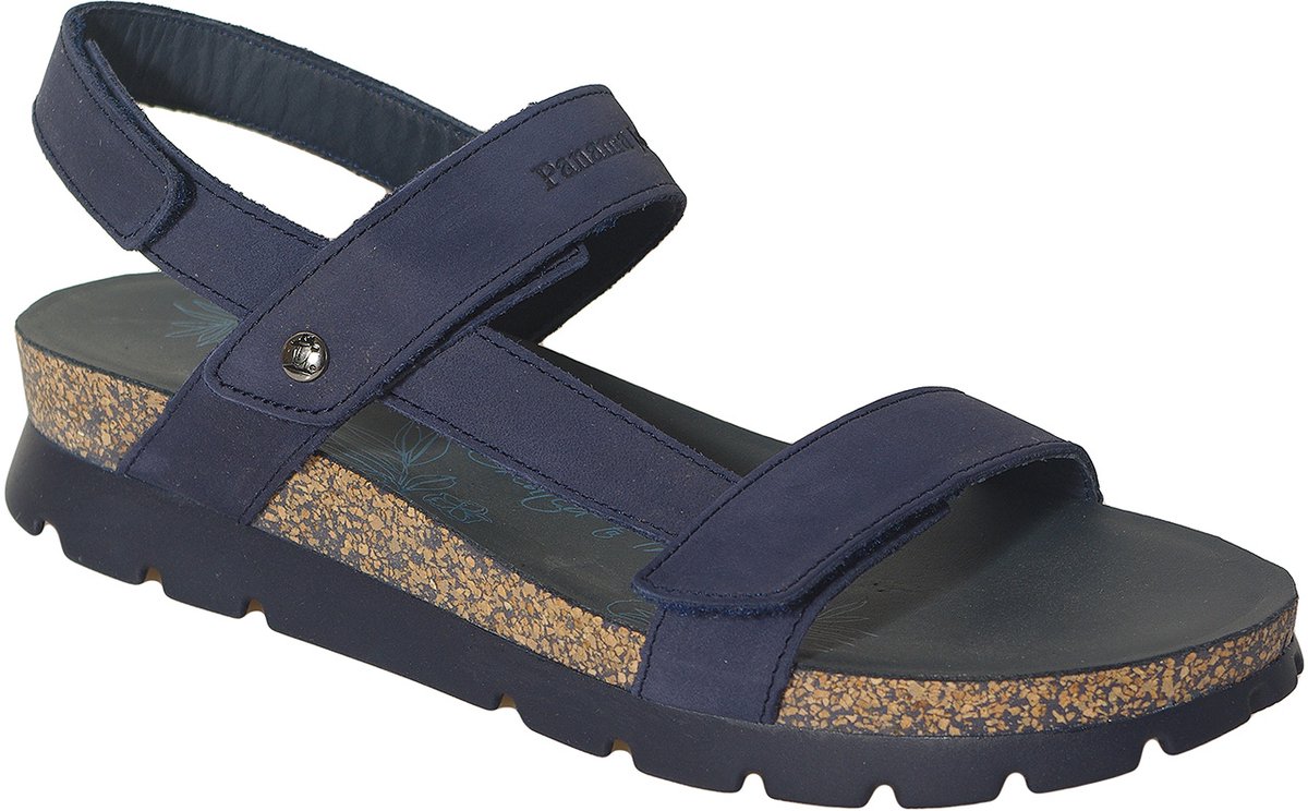 Panama Jack Sandaal Selma Basics B1 Nubuck Marino Navy Blauw
