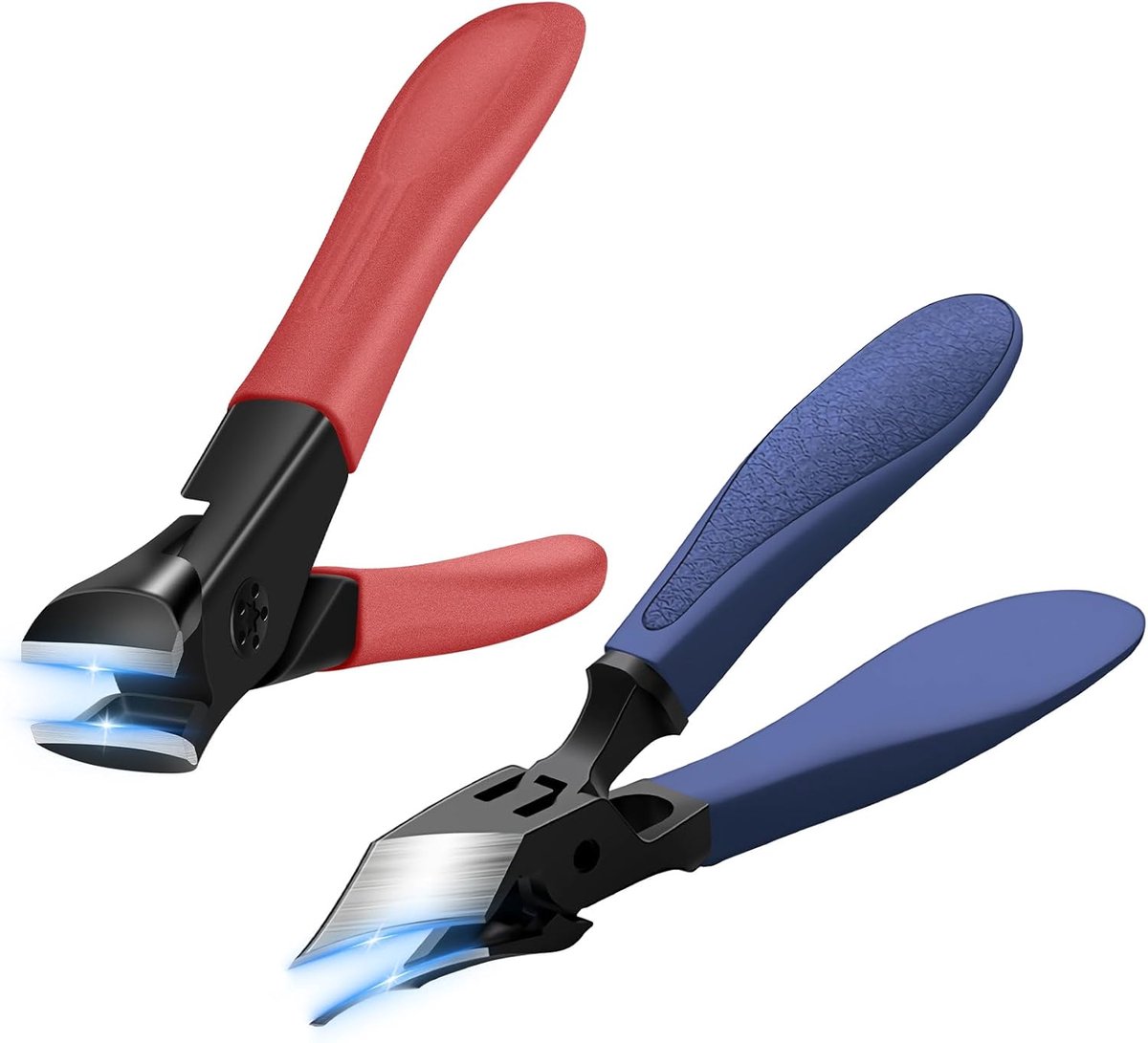 SnelShoppen - Nagelknipper voor Dikke Nagels - Schuine Teennagelknipper met Brede Kaak - Zware Nagelsnijder voor Senioren - Scherpe Gebogen Teen Nagel