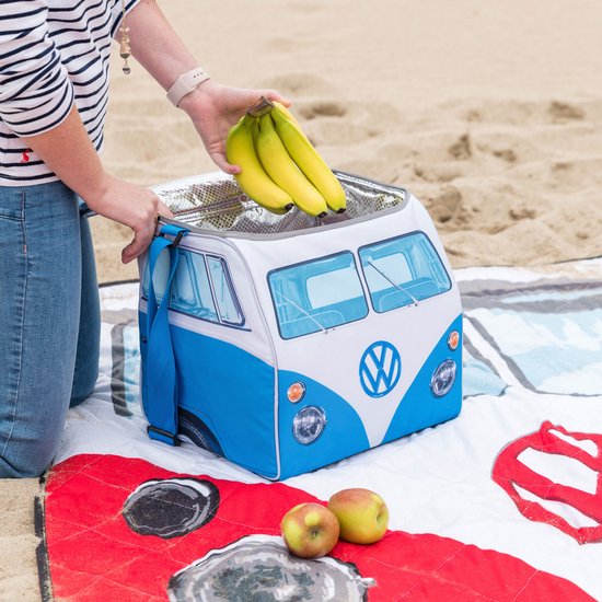 BRISA VW Collection - Iconische VW T1 Bulli-koeltas voor kamperen en picknicken (inhoud 25 l) blauw van BRISA — afbeelding 3