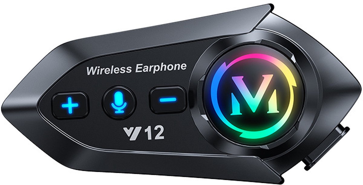 Motorhelm Bluetooth Walkie-Talkie Kit - Motorfiets Walkie-Talkie Kit, Bluetooth 5.4 Dual Chip - 2 stuks - Bereik van 500 meter - IP56