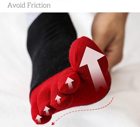 5 Paar Teen Sokken-Teensokken - Yoga Sokken - Toe Socks - Gladde Teennaad - Ademend - Absorbeert Zweet En Ontgeurt — afbeelding 4