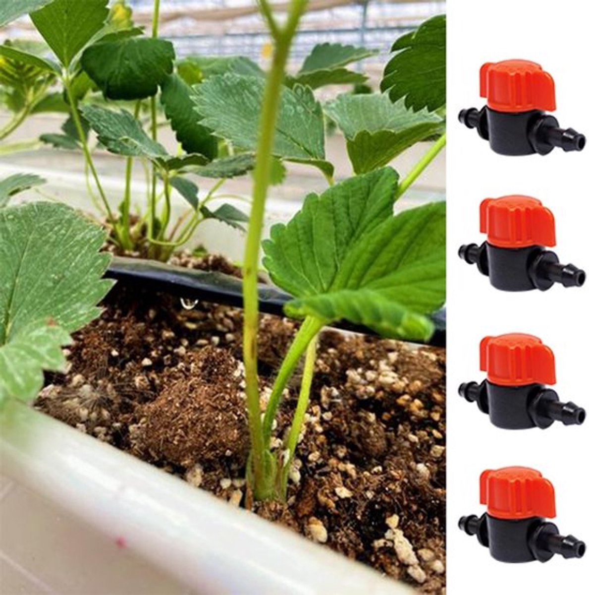 SPHProducts - 40 Stuks - Drip Irrigation Barb Shut-off Valve
