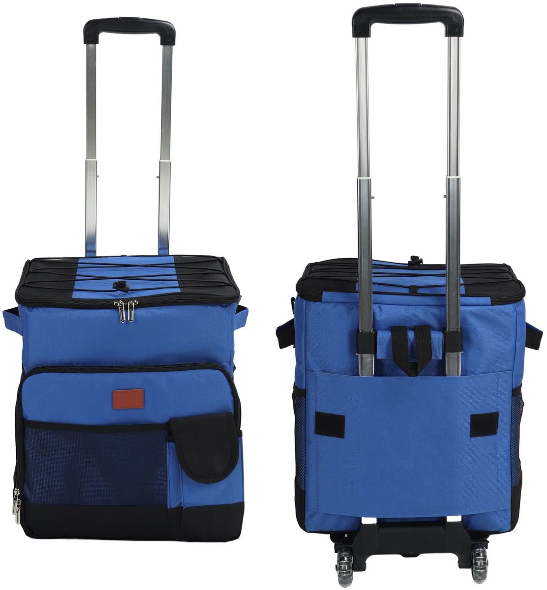 Dailygoods- Koeltas 35L Grote Capaciteit - Waterdicht/Dustproof - Opvouwbaar - Met Wielen - Dubbele Rits - Afneembare Haak - Koelbox
