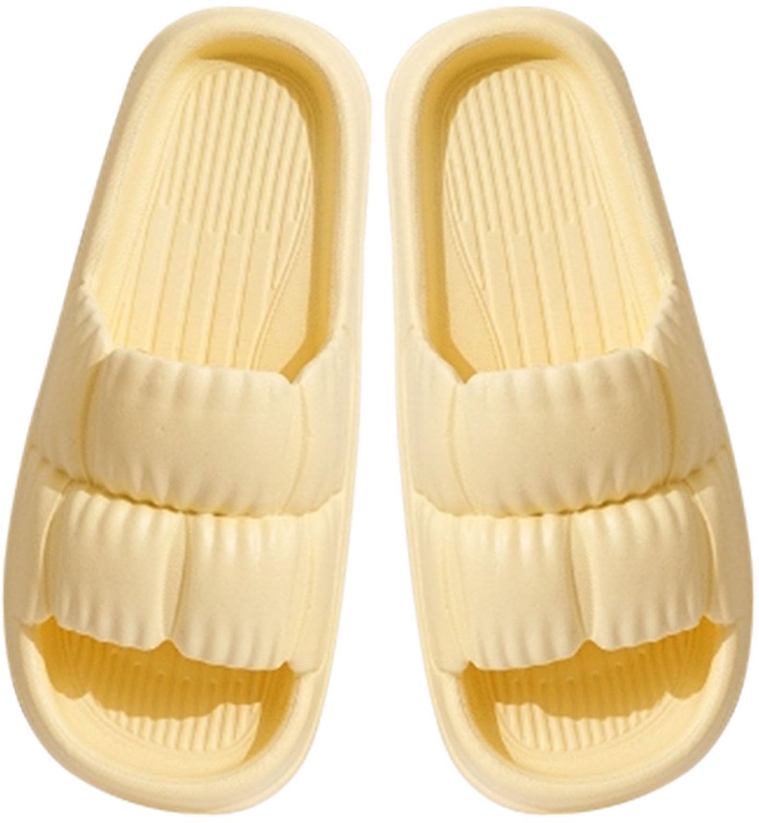 Dailygoods - Doucheslippers - Antislip - Zacht en comfortabel - 36 t/m 37 - Badkamersandalen - Glijslippers - Geschikt voor dames - Bloemblaadje ontwerp