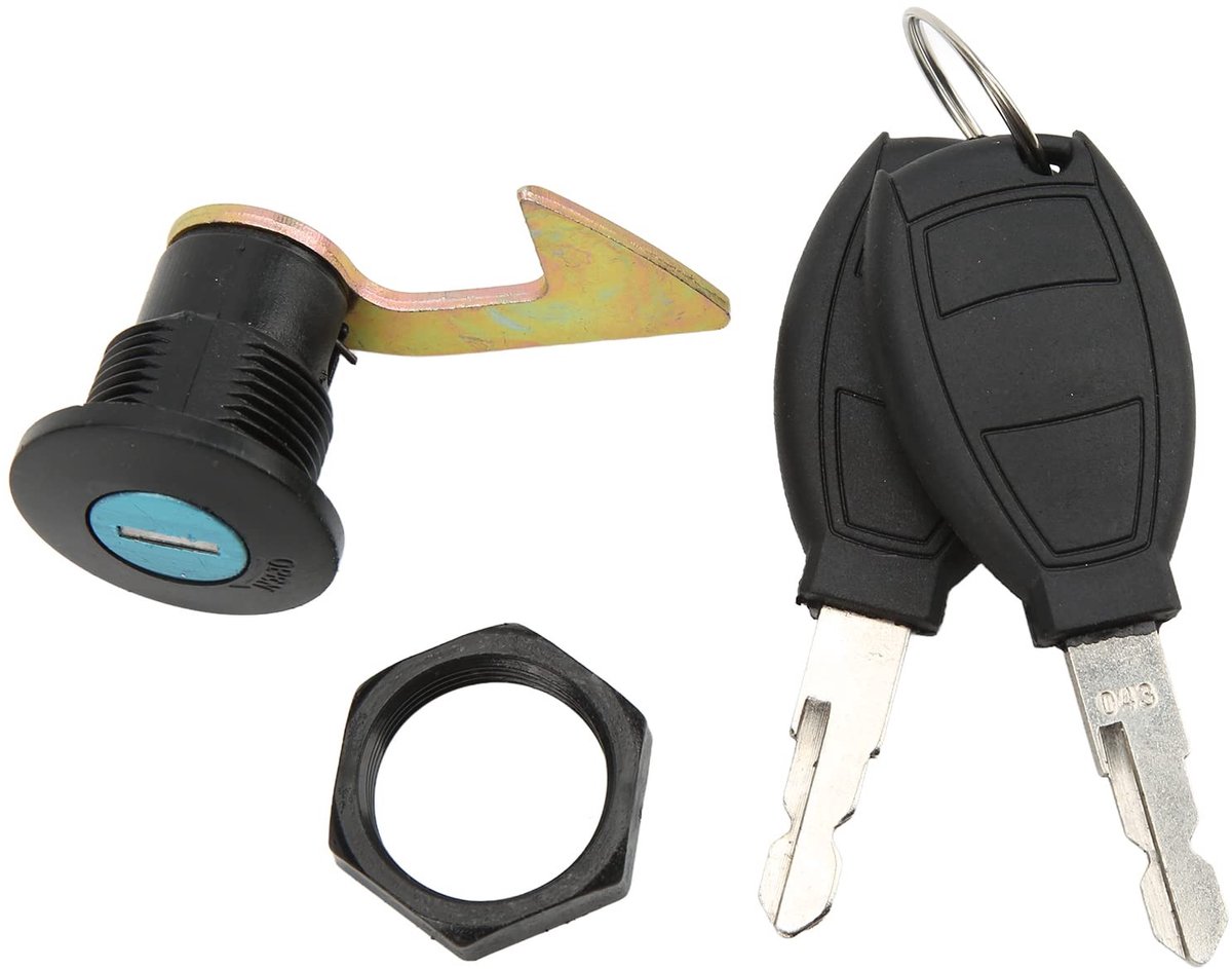 Dailygoods - Tour Pak Lock - Kofferbakslot - Veiligheid voor Scooters - Aluminium Design - Universele Montage - Geschikt voor Elektrische Motorfietsen