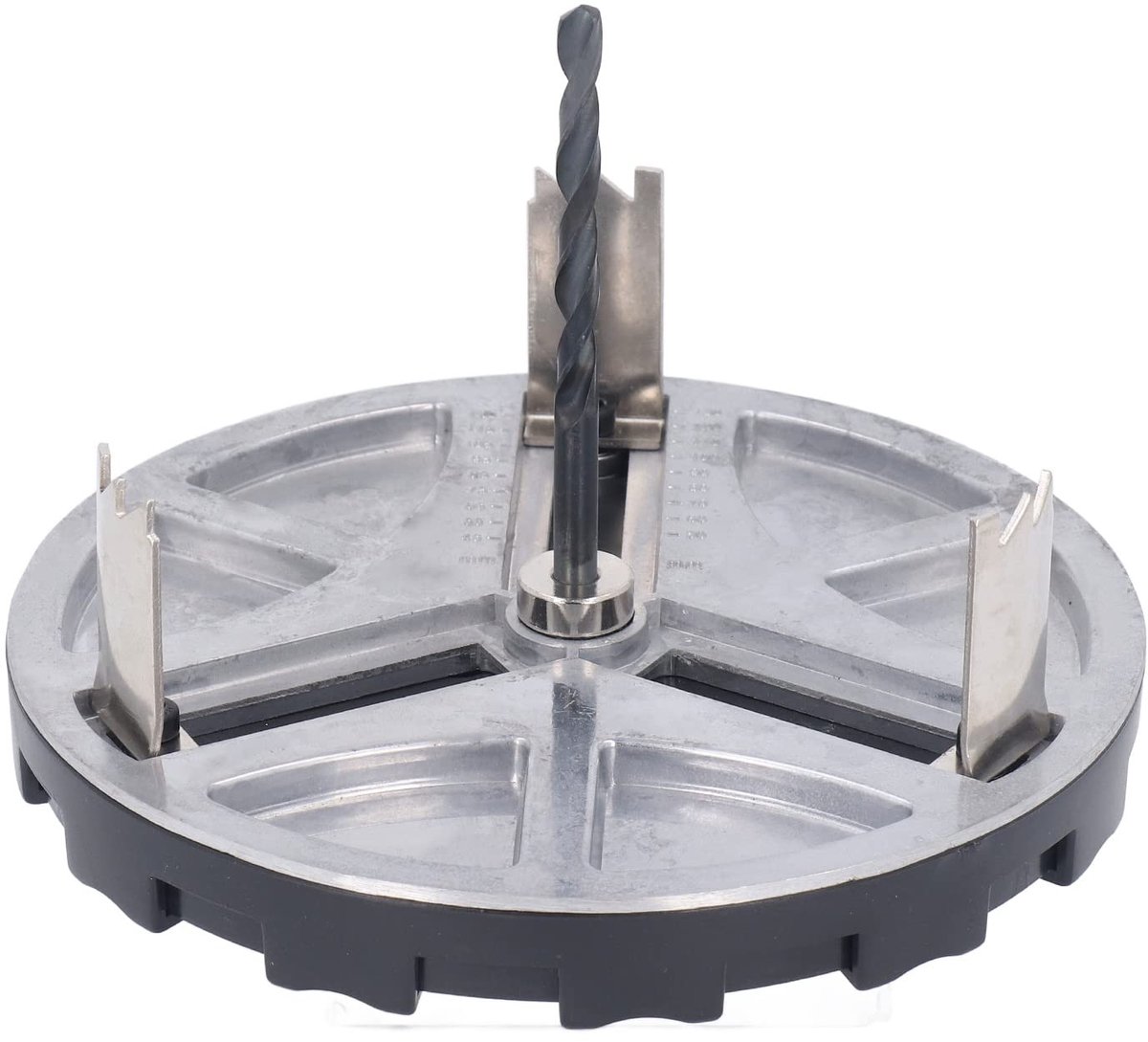 Dailygoods- Ponszaag Verstelbaar - Gatenboor - Ronde Gatenopener - Gereedschap voor Hout/Kunststof/Sanitair - Zink-Aluminiumlegering - Hoogwaardige Kwaliteit