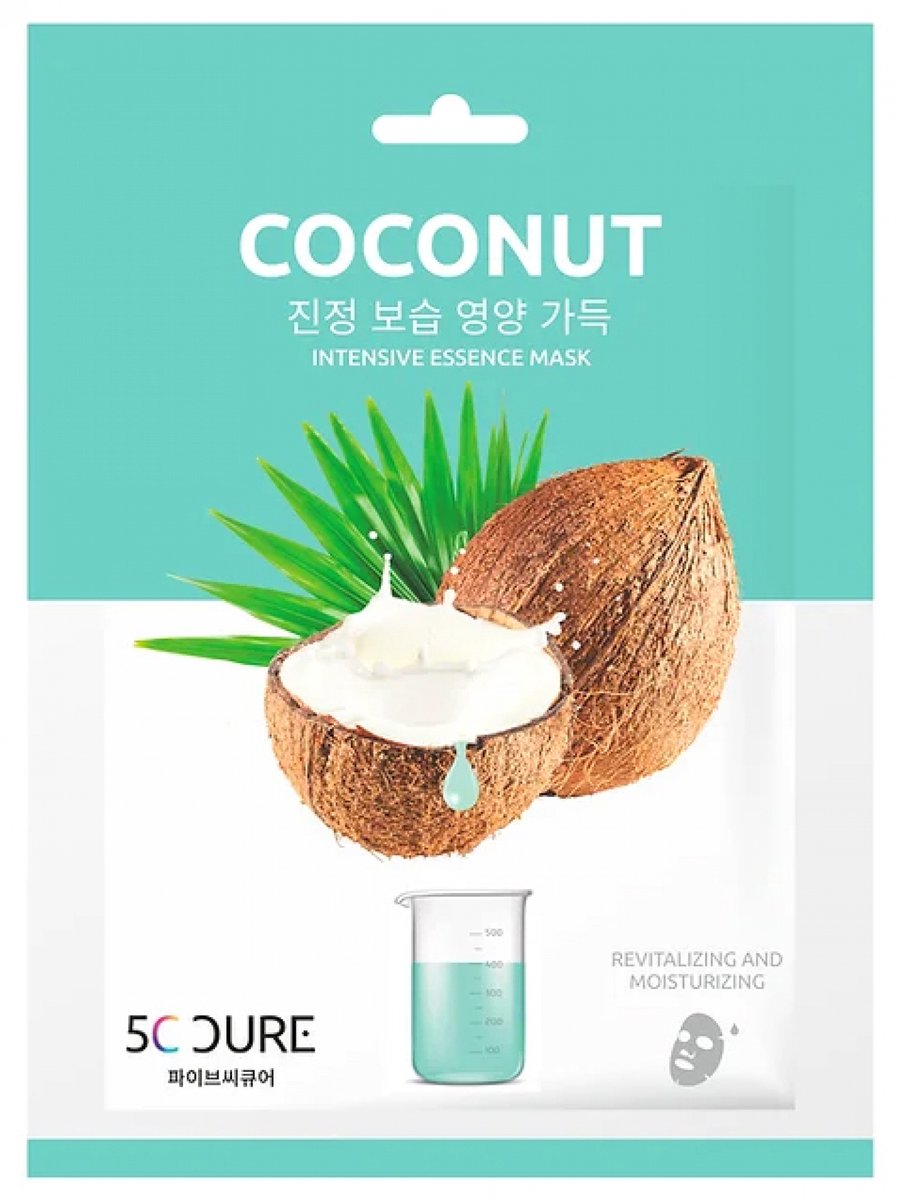 Jkosmec 5C Cure Essence Intensive Stoffen Masker Kokosnoot 25 ml