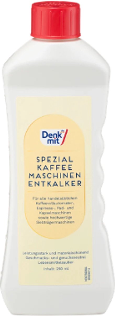 Denkmit Koffiemachine Reiniger & Ontkalker - 250 ml | Verwijdert Kalk & Koffieresten - Voor Volautomatische Espressomachines, Filter- & Padmachines