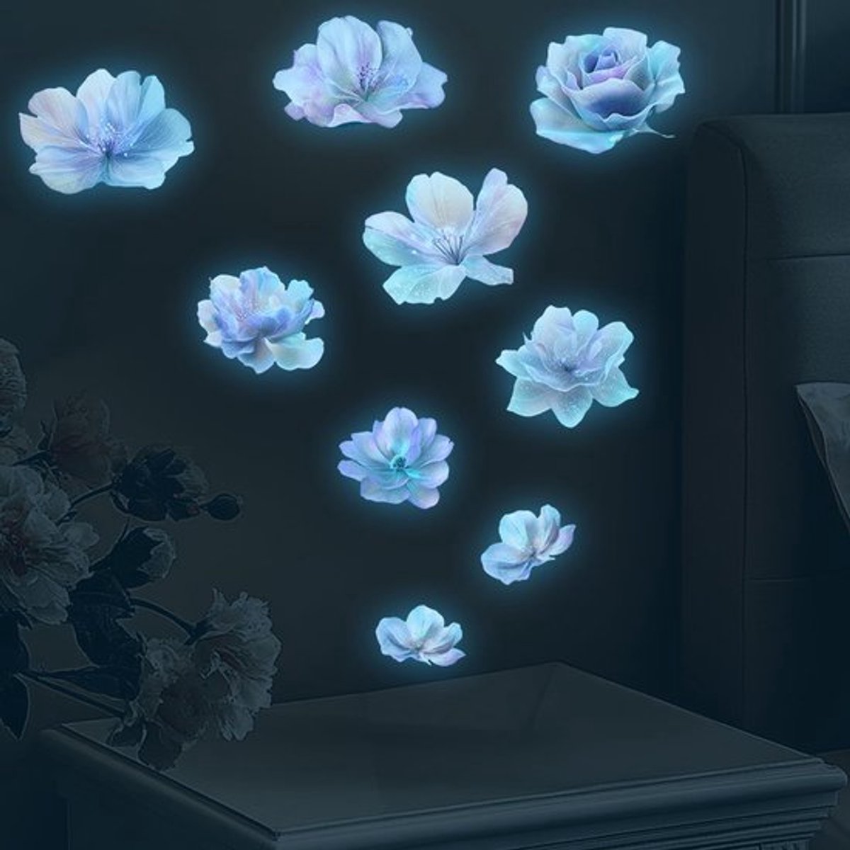 NTHProducts - Luminous Wanddecoraties - Glow-in-the-Dark Stickers - Decoratieve