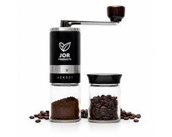 JOR Products® Koffiemolen - Klein - Koffiebonen - Voorraadpot - Espresso - Keramiek - Koffiebonen…