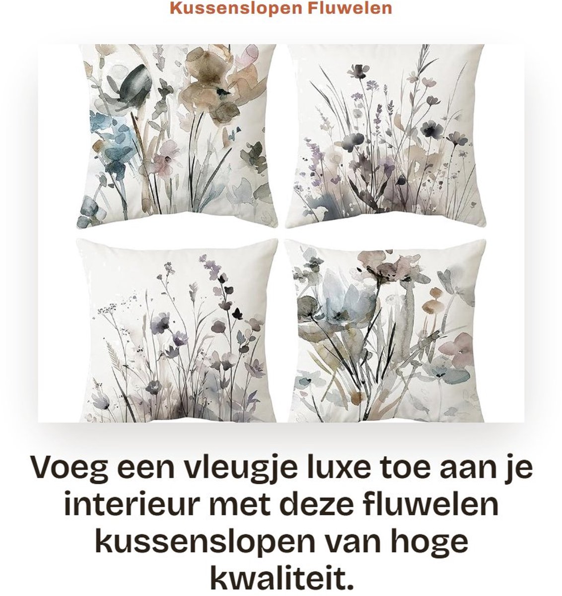 Dailygoods- Kussensloop Fluwelen - Decoratieve Kussensloop - Zachte Kussenhoes - 45 x 45 c