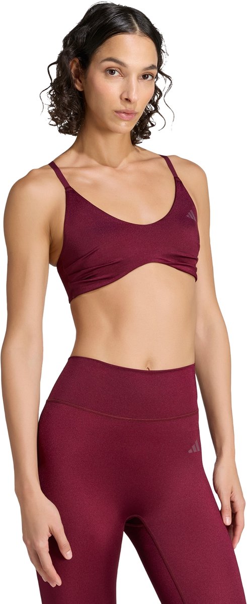 Adidas Performance Optime Essentials Shine Light Support Workoutbeha - Dames - Bordeaux