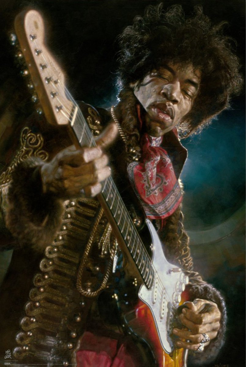 Grupo Erik Poster Sebastian Kruger - Jimi Hendrix 61x91,5cm Divers
