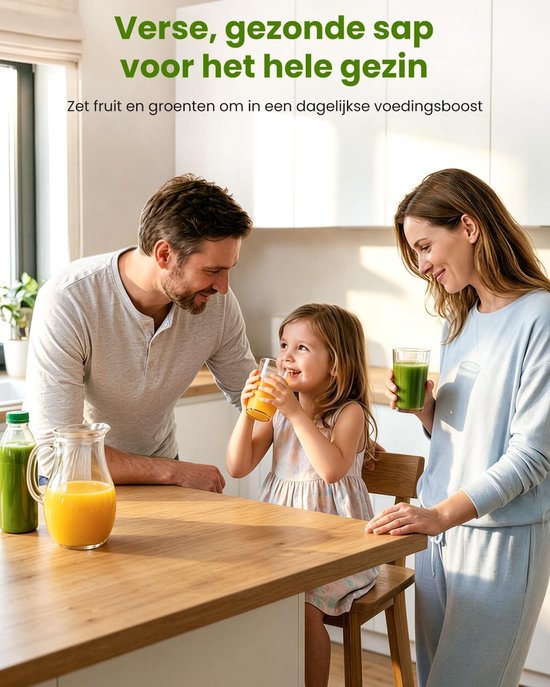 Slowjuicer 1,8L - Cold Press Juicer - 130 mm Vulopening - BPA-vrij - 250W — afbeelding 3