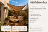 Schaduwdoek van Kokosvezel – vierkant 2 x 2m