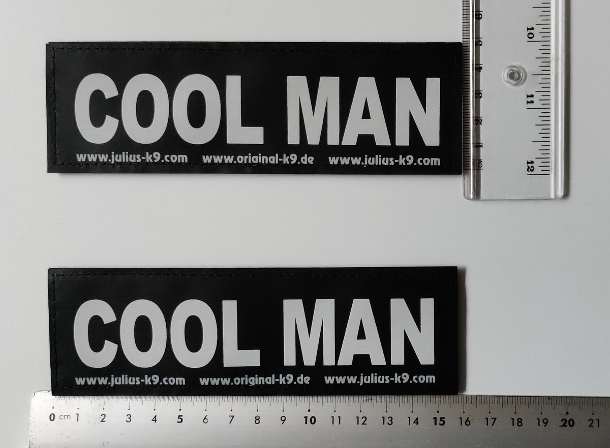 Set Labels voor Powerharness - Large tekst: COOL MAN