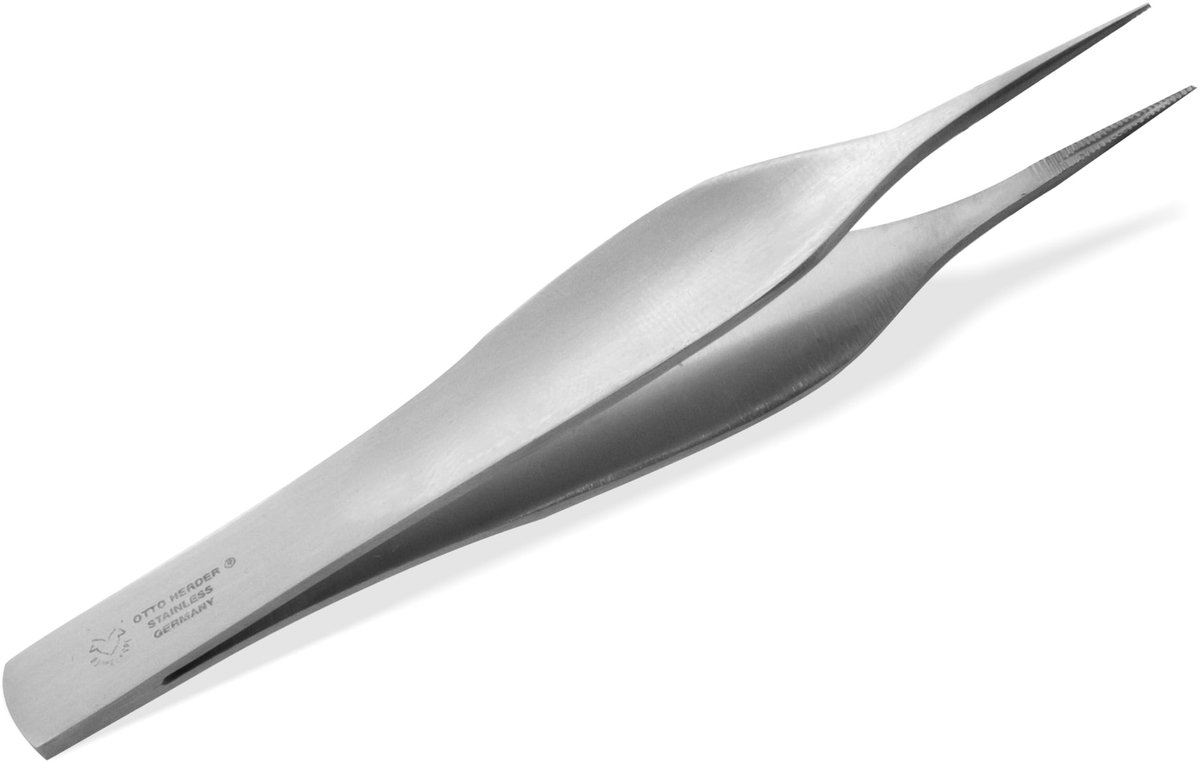 Dailygoods- Splinterpincet 11,3 cm - Medisch Pincet - Chirurgisch Puntenpincet - Fijne Punt - Micro-Vertanding - Instrumentenstaal
