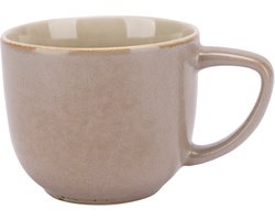 Tasse à café Forest - Mug à café - Tasse espresso - Ensemble de 6 - Design rond - Grès - 170 ml - Vert