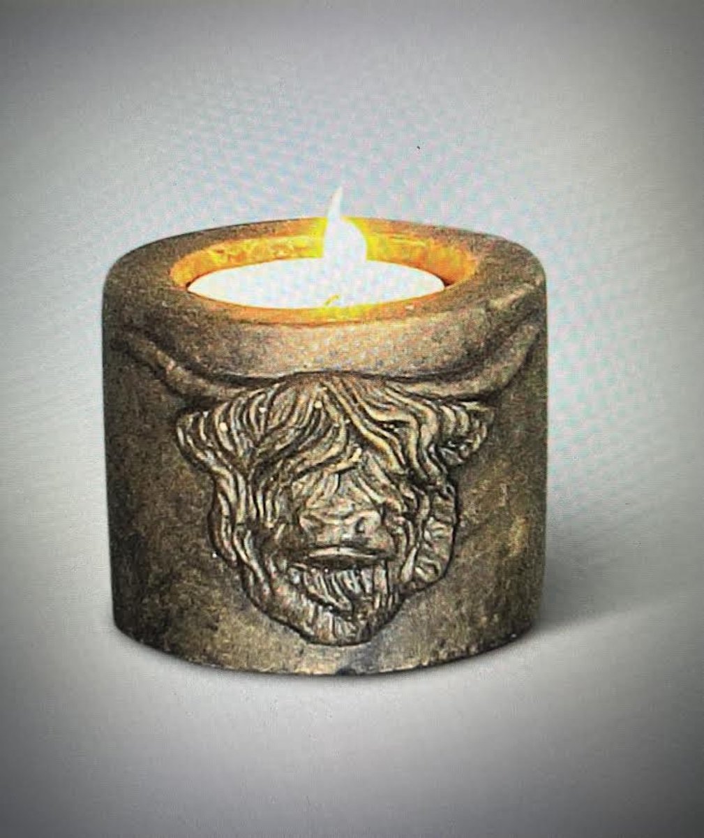 Brynxz Landelijke theelichthouder M- Bruin- Moederdag- Kerst- Sint- Woondecoratie- Sfeervol