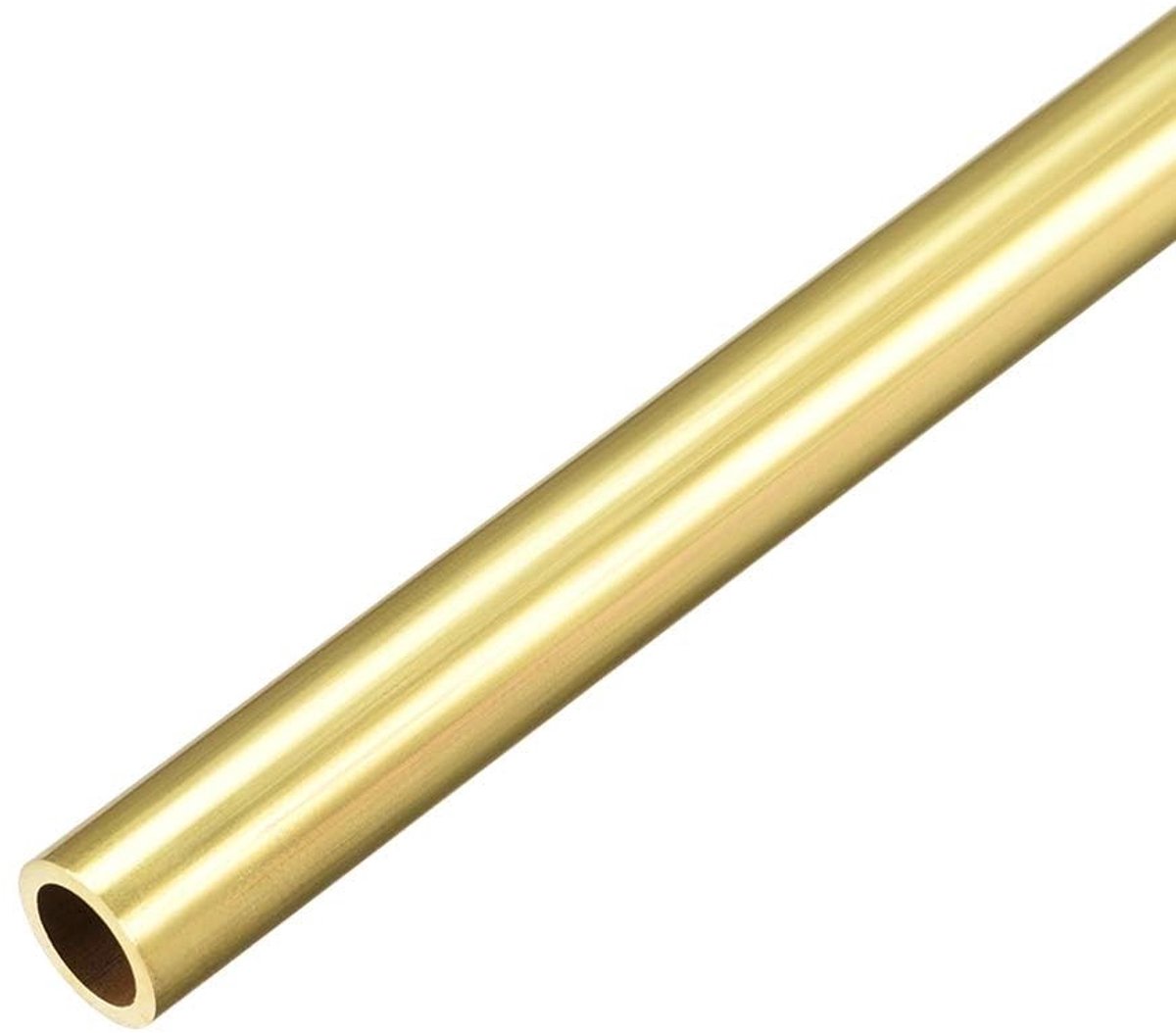 Dailygoods- Messing Buis 300 mm - Naadloze Ronde Buis - 9 mm Buitendiameter - 1 mm Wanddikte - Hoogwaardige Messing - Schokbestendig en Duurzaam - Messing Buisjes
