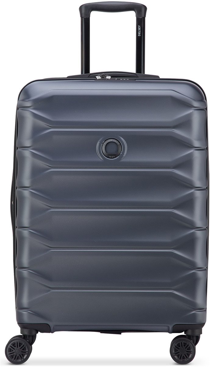 Delsey Paris Meteor 4 wielen Trolley 68 cm met uitbreidingsplooi - Harde bagage - TSA slot - ocean blue