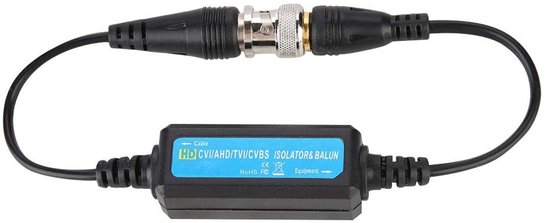 Allecto aardlusisolator - Coaxiaal - Zwart - Mini HD TVI/CVI/AHD/CVBS - Ideaal voor camera's - Betrouwbare isolatie — afbeelding 3