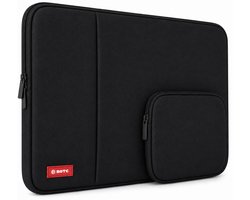 BOTC Laptophoes 14 inch - 2-delige - Laptopsleeve met Etui - Laptophoes/Sleeve - Extra Vak - Zwart