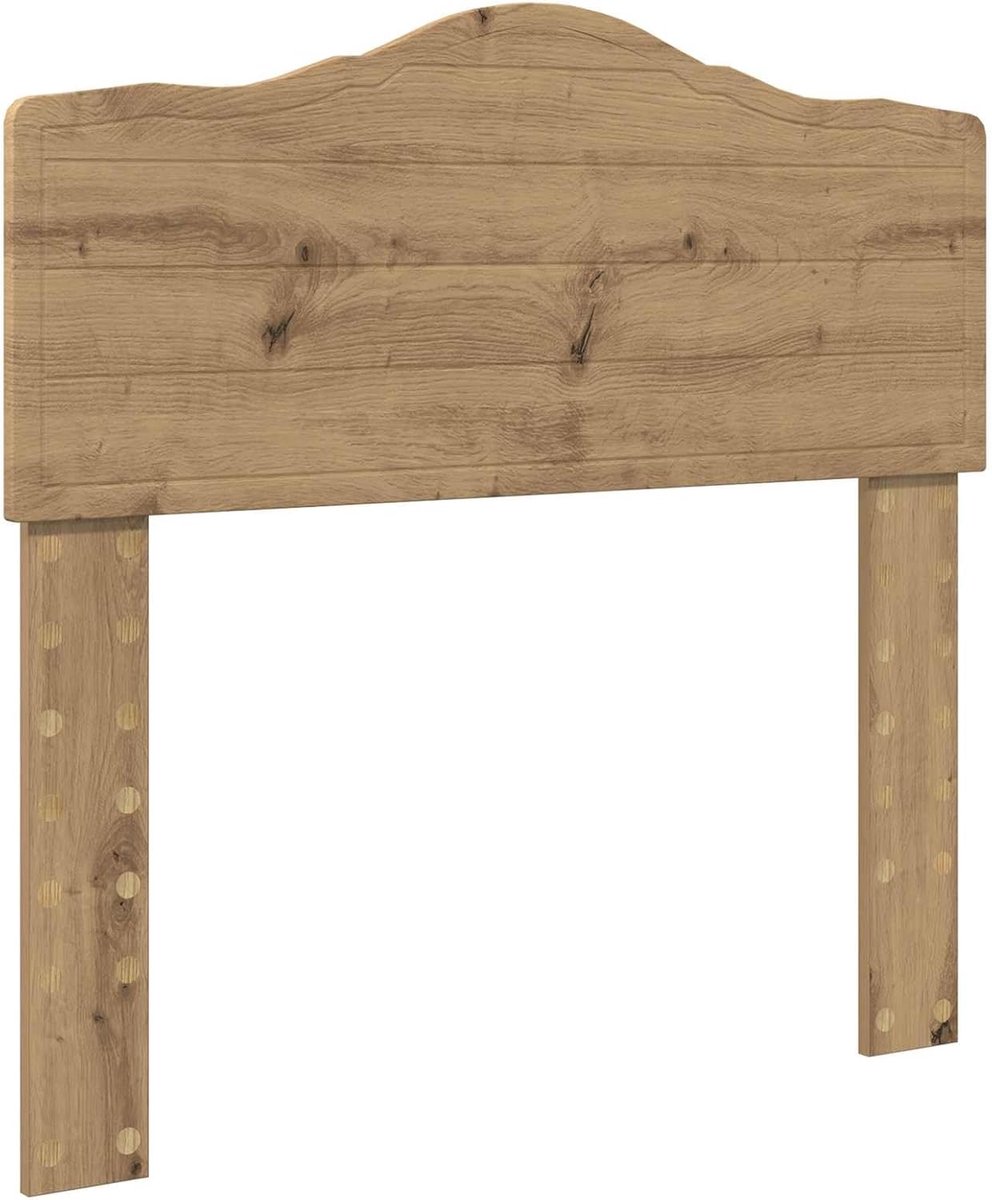 Hoofdeinde Hout - Bed Decoratie - Slaapkamer Opfrissen - Robuuste Structuur - 100 cm - Eikenbruin