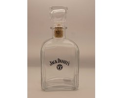 Jack Daniel's whiskey karaf - glazen karaf voor Jack Daniel's Whiskey - Whisky karaf voor je favoriete drankje - Whiskeykaraf Jack Daniel's
