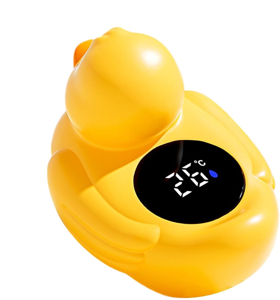 Badtemperatuur Eend - Watertemperatuurmeter Baby - Veilig Baden - Driekleurig Herinneringssysteem - 13 cm - Geel