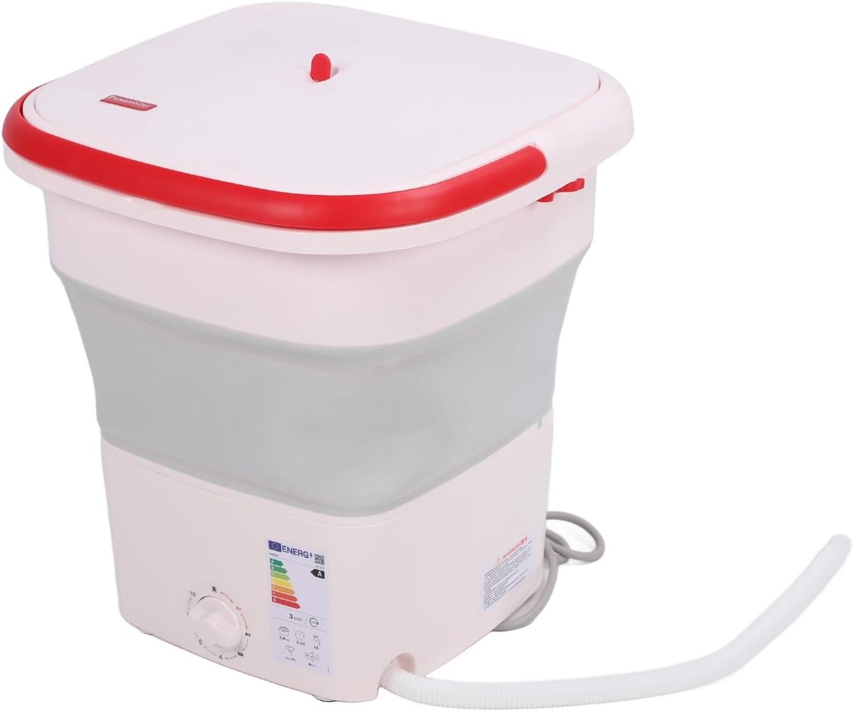 Opvouwbare Wasmachine Mini Wasmachine Compact Wassen Volledig Automatisch 12 Liter Grijs