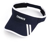 cap - zonneklep - 100 % katoen - donker blauw - tennis - dames mode - kleding - accessoires